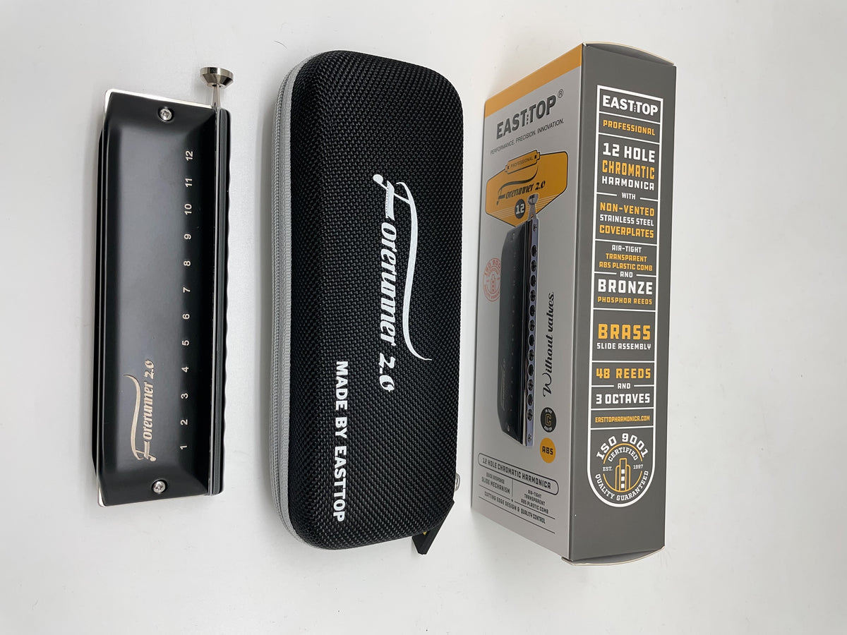 East top Forerunner 1248NV ハーモニカ本体 EAST TOP Updated FORERUNNER 2.0 without valves Chromatic Harmonica