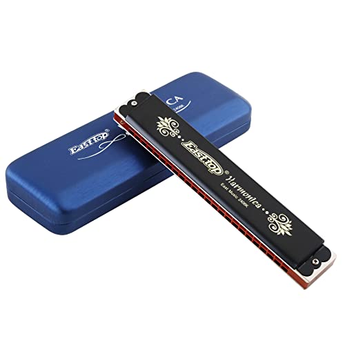 East top 24 Holes Tremolo Harmonica,Major 12 Keys Available,Tremolo Mo Easttop harmonica