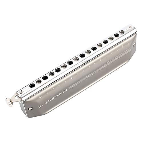 East top Upgrade Chromatic Harmonica 16 Hole 64 Tone Key of C, Aluminum Comb Chromatic Mouth Organ Harmonica For Adults, Students and harmonica lovers - Easttop harmonica