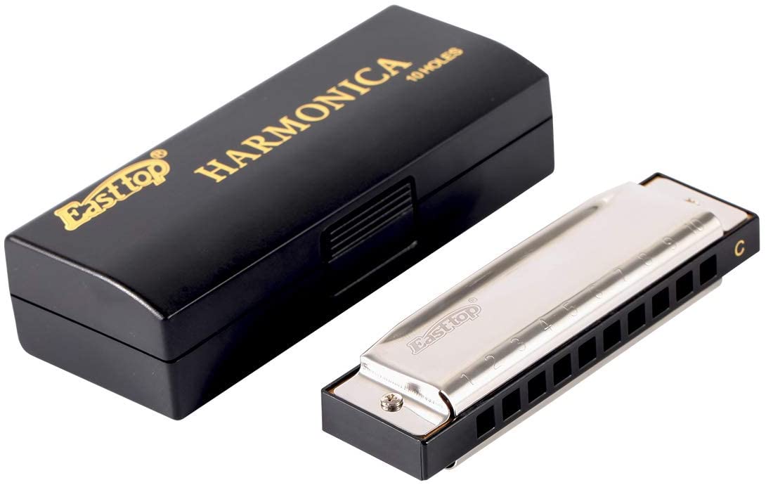 East top 10 Holes 20 Tones Blues C Diatonic Harmonica, Harmonica C For Adults, Beginners, Professional player and Students - Easttop harmonica store