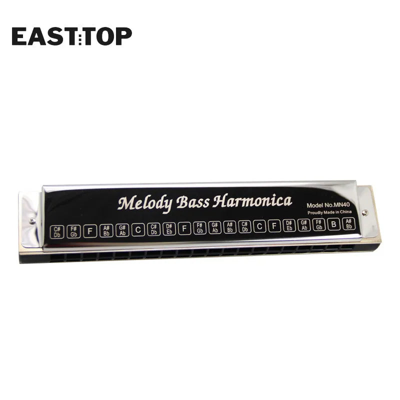 EASTTOP T1-1S Melody Bass Harmonica Musical Instruments Pocket Harmonica For Adults Kids Players( MN40)