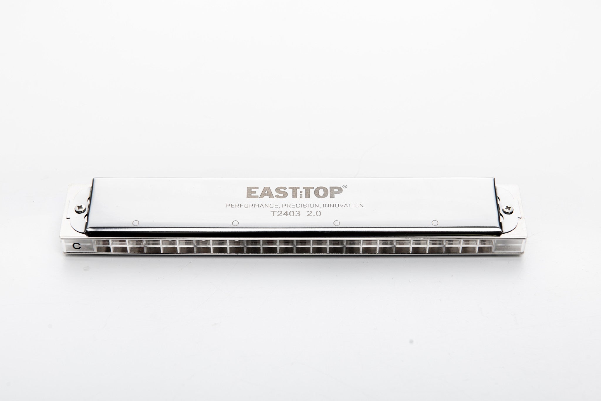 East top 24 Holes Professional Tremolo Harmonica,Key of C,Musical Instrument for Adults (T2403 2.0)