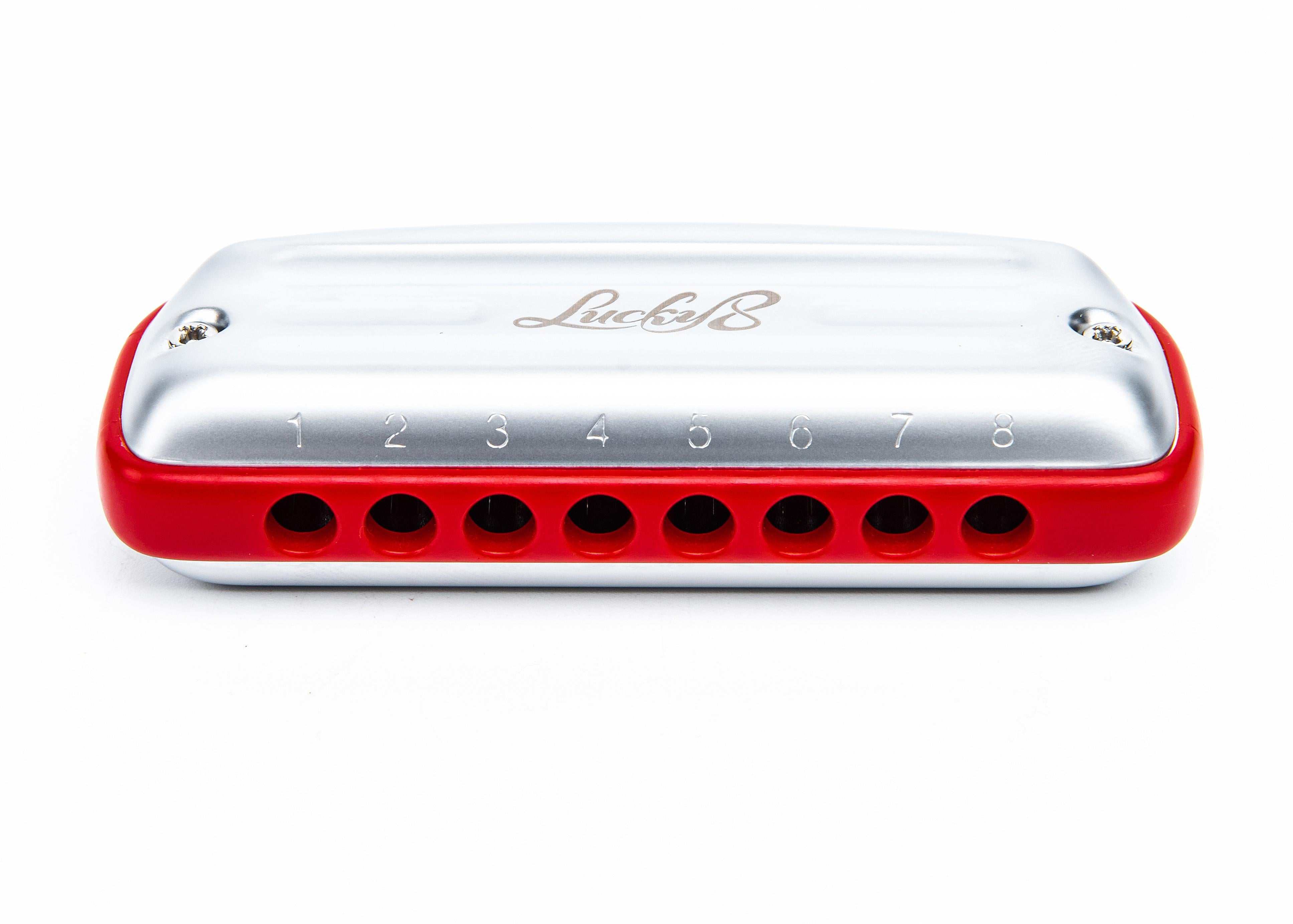 Easttop Lucky 8 Blues/POP Tuning Harmonica, 8 Holes, Major Keys Available,Perfect for Students, Beginners, Professionals, Gift (L8)