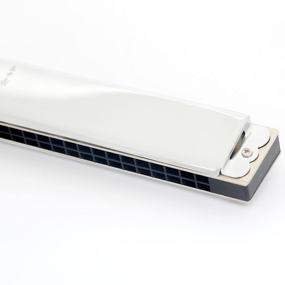 Easttop 24-Hole Standard Chord Harmonica , available in 12 major keys, as well as minor and natural minor keys,Chrome-Plated Copper Plate, Professional Reed Mouth Organ, Suitable for Children & Adult Beginners(T2406)