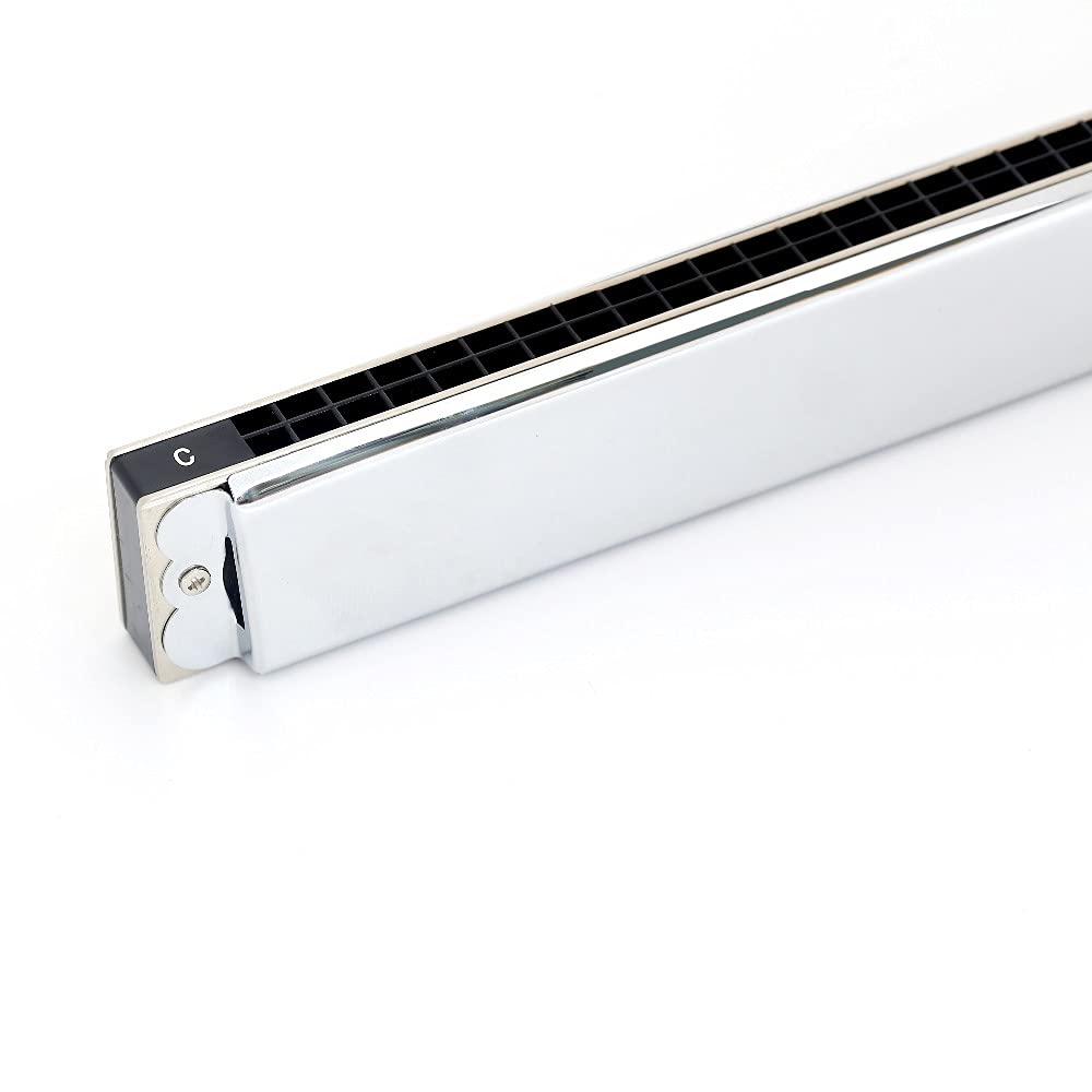 Easttop 24-Hole Standard Chord Harmonica , available in 12 major keys, as well as minor and natural minor keys,Chrome-Plated Copper Plate, Professional Reed Mouth Organ, Suitable for Children & Adult Beginners(T2406)