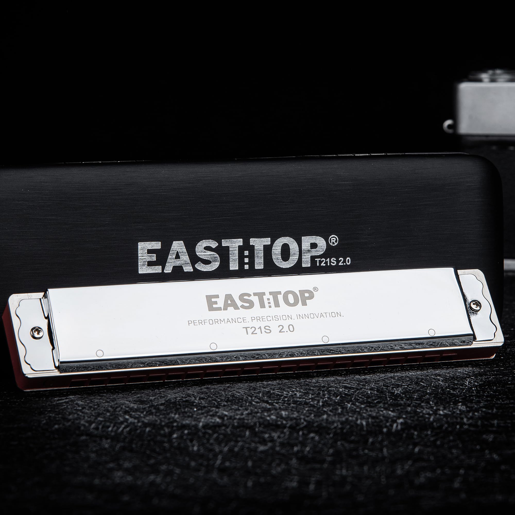 EASTTOP T21S 2.0 Professional 21 Holes Harmonica Double-holed Harp With Double Reeds For Full Sound Instrument Mouth Organ(T21S 2.0) - Easttop harmonica