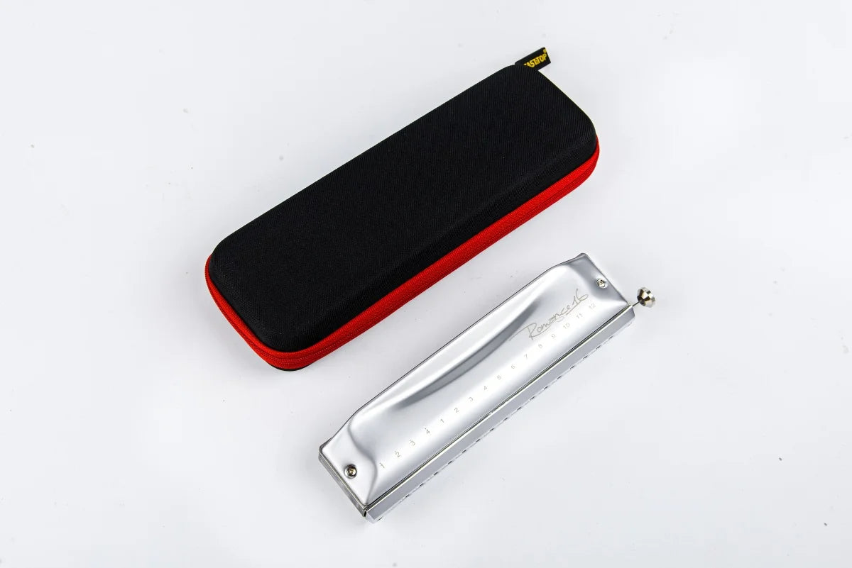 EASTTOP Chromatic Harmonica, Key of C, 16 hole, ROMANCE 16, Mouth Organ Harmonica(ROMANCE 16)