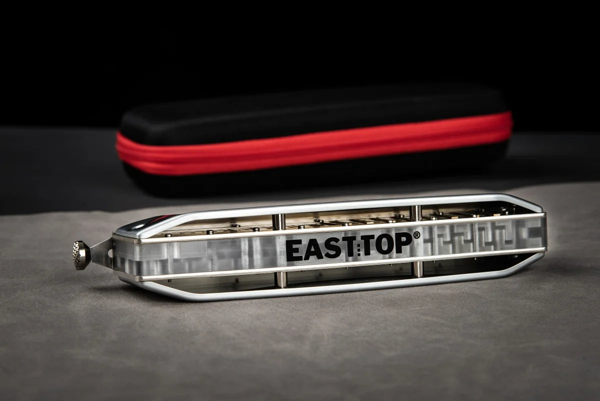 EASTTOP Chromatic Harmonica, Key of C, 16 hole, ROMANCE 16, Mouth Organ Harmonica(ROMANCE 16)