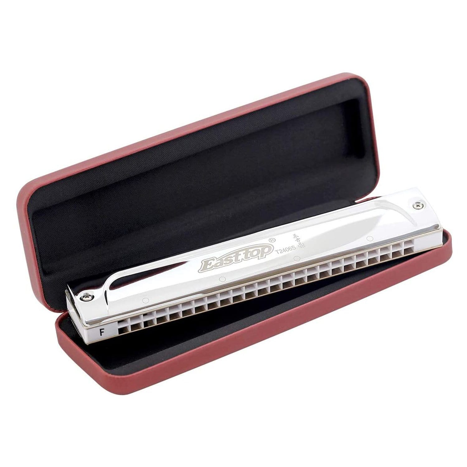 East top 24 Holes Professional Tremolo Harmonica Key of C, T2406S Harmoncia For Adults, Professional Band Player and Students - Easttop harmonica