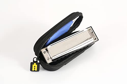 East top Harmonica, Advanced Diatonic Harmonica Key of C, 10 Holes Blues  Harp Mouth Organ Harmonica with Silver Cover, Blues Harmonicas For Adults