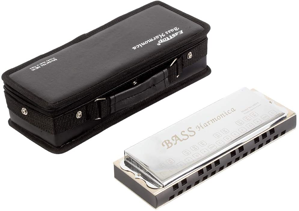East top Upgrade Bass Harmonica For Adults, Professional Band Players and  Students (NE01)