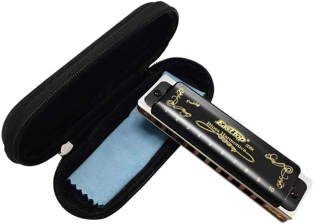 T008K - Harmonica diatonique blues à 10 trous - 20 tons - Noir T008K - Harmonica diatonique blues à 10 trous - 20 tons - Noir