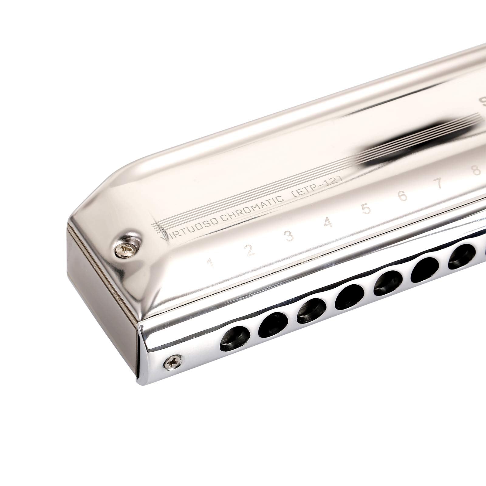 East top Upgrade Chromatic Harmonica 12 Hole 48 Tone Key of C, Professional Chromatic Mouth Organ Harmonica For Adults, Students and band players - Easttop harmonica